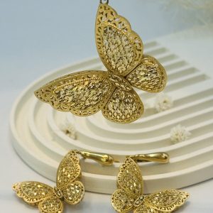 نیم ست پروانه پلاک 5.860 گرم