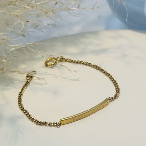 دستبند کارتیر با پلاک بچگانه 0.950 گرم